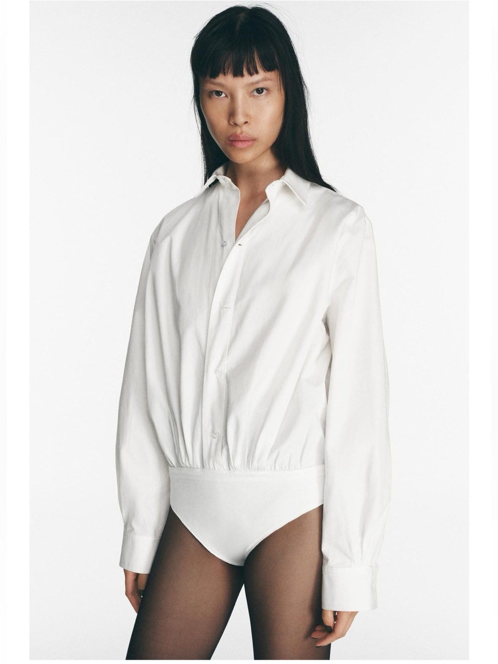 ZARA SHIRT STYLE BODYSUIT LIMITED EDITION